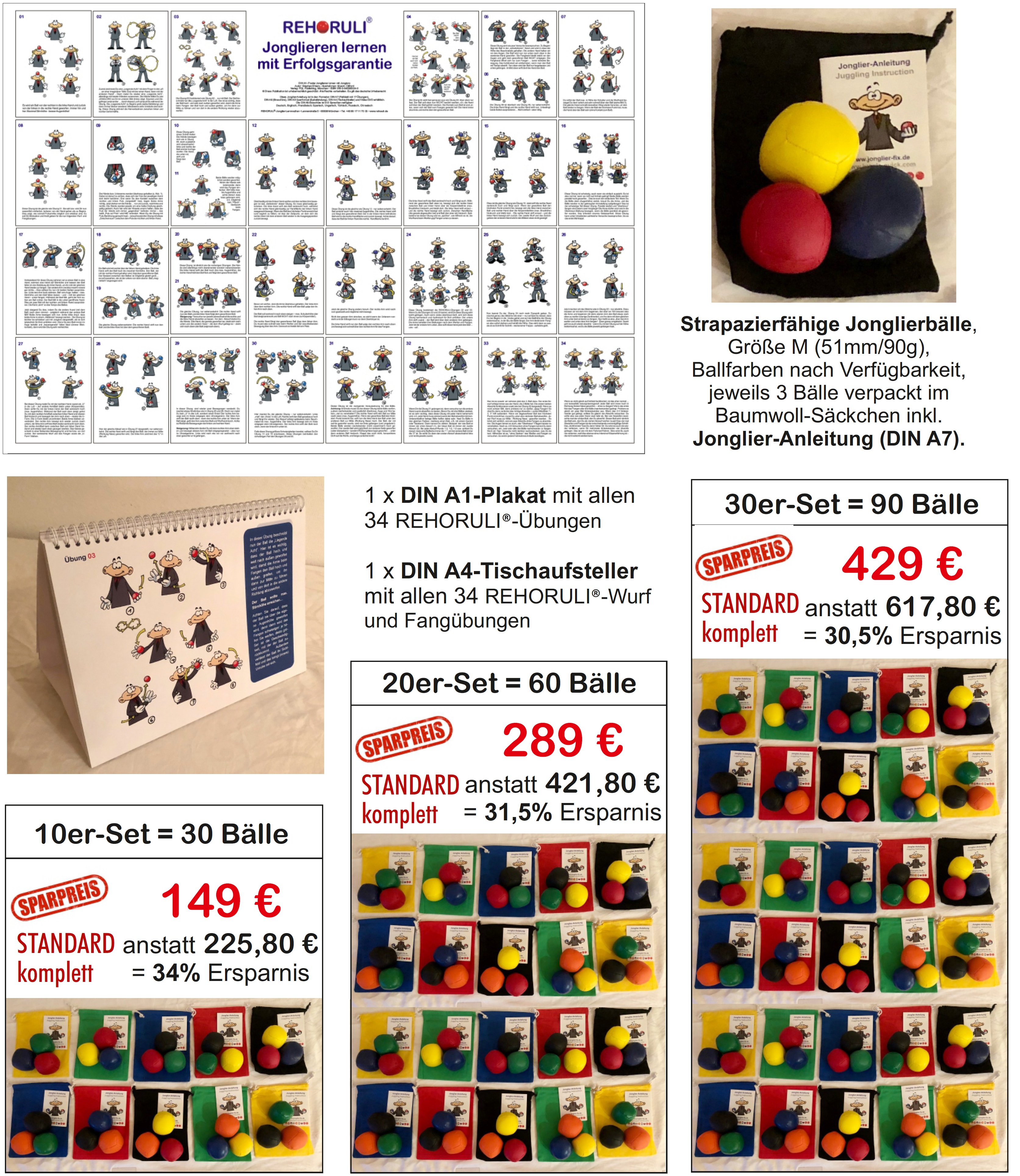 10er-20er-30er-Jonglier-Set 10er-20er-30er-Jonglier-Set