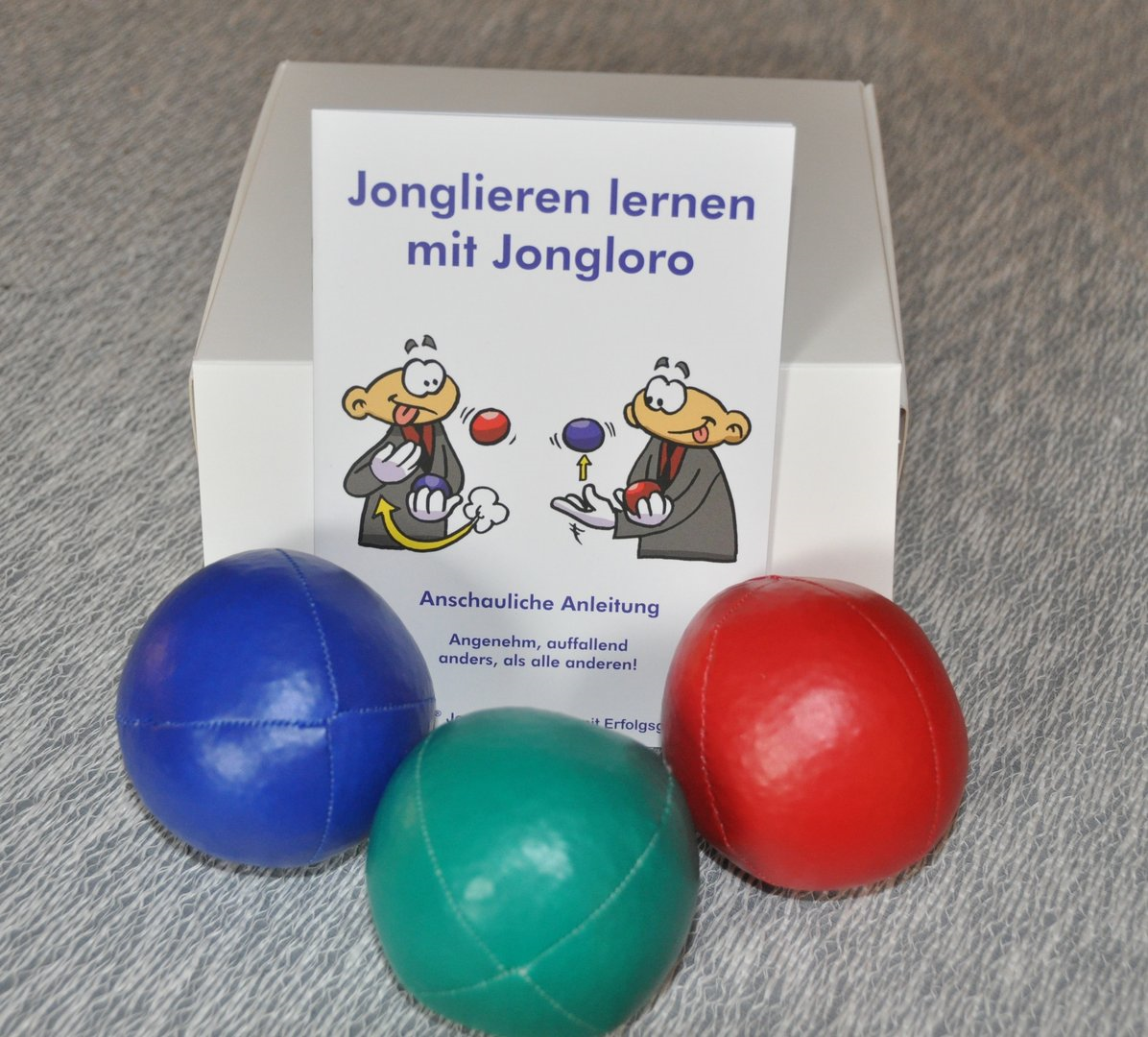 Jonglierball-Set-L-grün-blau-rot